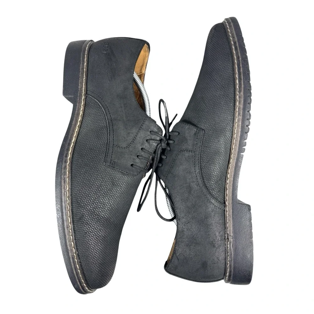 Freeman Milton Men's Black Derby Dress Shoes – Foam Insole, Size 11M‎